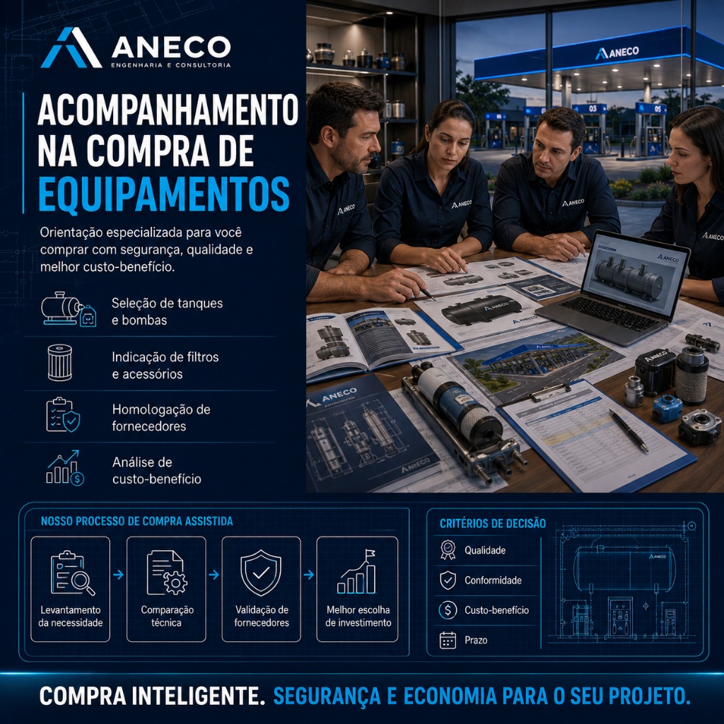 Acompanhamento na Compra de Equipamentos