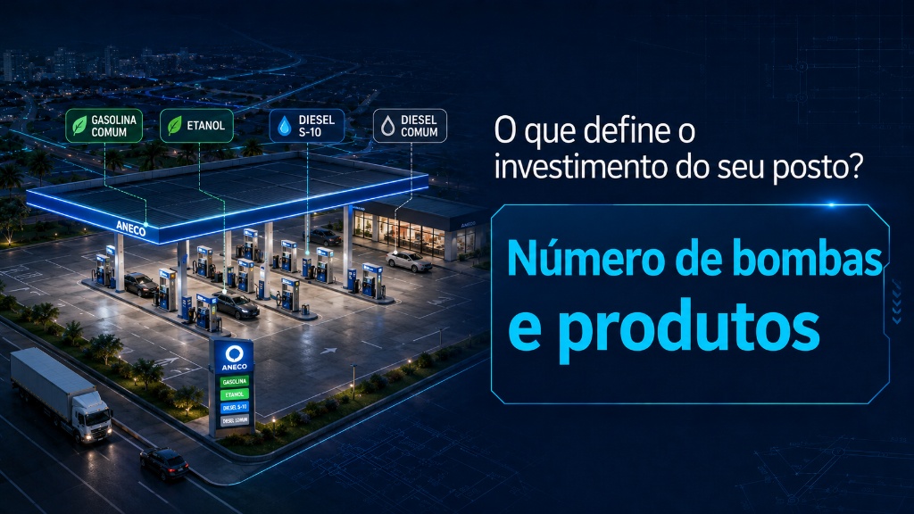 Infográfico: como o número de bombas e produtos afeta o investimento do posto
