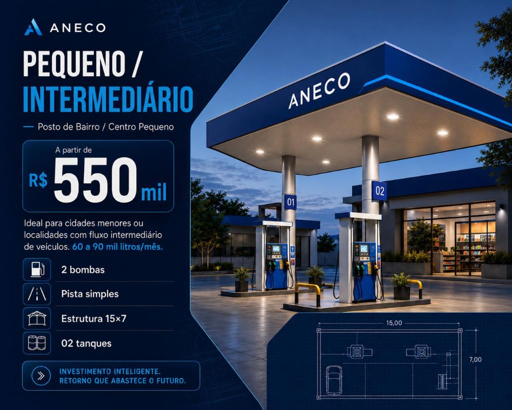 Infográfico Posto Pequeno Intermediário — ANECO