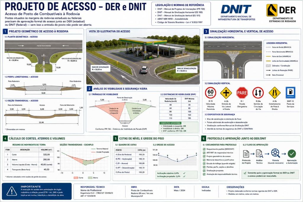 Projeto de Acesso DER DNIT Rodovia