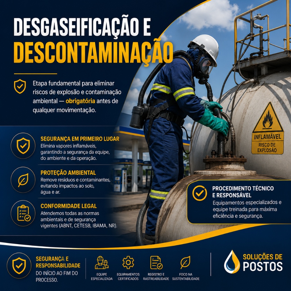 Desgaseificação e Descontaminação