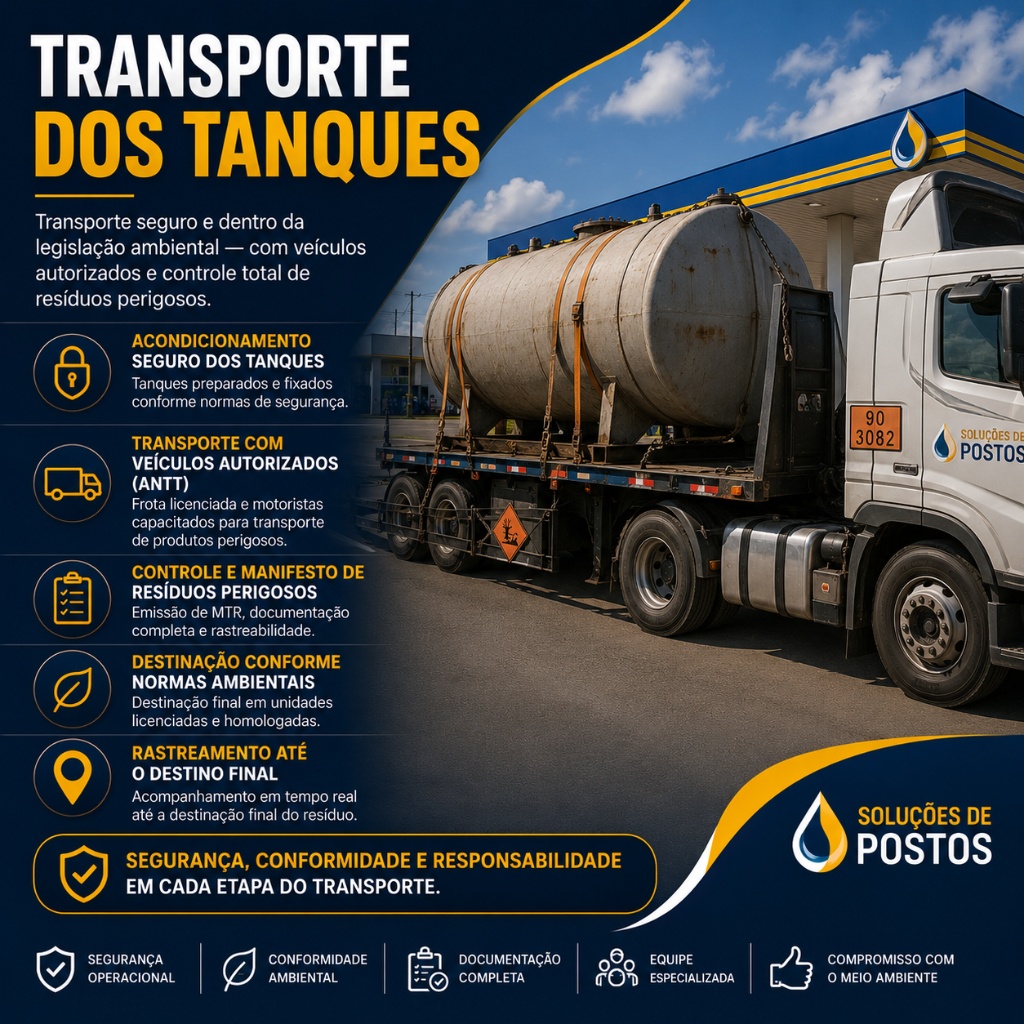 Transporte dos Tanques
